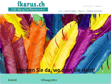Tablet Screenshot of ikarus.ch
